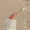 Vintage Bell Orchid Flower Fringe Hair Sticks Fashionable Female Metal Hairpin Hair Stick Female Hair Ornament Styling Tools