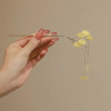 Vintage Bell Orchid Flower Fringe Hair Sticks Fashionable Female Metal Hairpin Hair Stick Female Hair Ornament Styling Tools