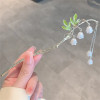 Vintage Bell Orchid Flower Fringe Hair Sticks Fashionable Female Metal Hairpin Hair Stick Female Hair Ornament Styling Tools