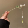 Vintage Bell Orchid Flower Fringe Hair Sticks Fashionable Female Metal Hairpin Hair Stick Female Hair Ornament Styling Tools