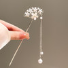 Vintage Bell Orchid Flower Fringe Hair Sticks Fashionable Female Metal Hairpin Hair Stick Female Hair Ornament Styling Tools