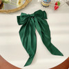 11 Solid Color Satin Ribbon Big Bows Hairpin Spring Clips Hair Accessories for Women Girls Trendy Korean Summer Headwear 2023