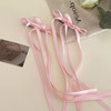 2Pcs/Set Braided Bows Hair Clips Ribbons Double Ponytails Cute Headwear Fashionable Hair Accessories