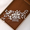 Crystal Pearl Hair Comb Clip Hairpin For Women Bride Rhinestone Bridal Wedding Hair Accessories Jewelry Comb Clip Hairpin Gift