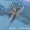 Silver Color Crystal Hairpin Rhinestone Flower Leaf Hair Pin Clip For Women Bride Bridal Wedding Hair Accessories Jewelry Pin