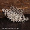 Crystal Flower Hair Comb Clip Hairpin For Women Bride Rhinestone Bridal Wedding Hair Accessories Jewelry Comb Clip Hairpin Gift