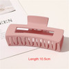 Women Girls Large Hair Claw Clips Plastic Matte Frosted Popular Hair Catches Korean Fashion Solid Hairpin Crab Barrette Headwear