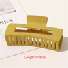 Women Girls Large Hair Claw Clips Plastic Matte Frosted Popular Hair Catches Korean Fashion Solid Hairpin Crab Barrette Headwear