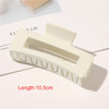 Women Girls Large Hair Claw Clips Plastic Matte Frosted Popular Hair Catches Korean Fashion Solid Hairpin Crab Barrette Headwear