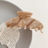 YHJ New French Hair Claw Acetate claw clip Grid Stripe Cream Floral Crab Hair Clip Retro Popular Hair Catches For Women Girls YHJ New French Hair Claw Acetate claw clip Grid Stripe Cream Floral Crab Hair Clip Retro Popular Hair Catches For Women Girls