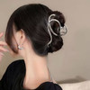 New Women Elegant Geometric Bow Hair Claws Vintage Simple Hair Clip Grab Large Metal Hairpins Barrettes Fashion Hair Accessories