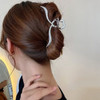 New Women Elegant Geometric Bow Hair Claws Vintage Simple Hair Clip Grab Large Metal Hairpins Barrettes Fashion Hair Accessories