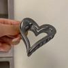 2023 Y2k Metal Bow Grab Clip Hair Claws Korean Fashion Simple Headwear Girls Women Back Of Head Half Tie Hair Shark Clip Jewelry
