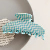 YWYHJ New French Hair Claw Acetate claw clip Grid Stripe Cream Floral Crab Hair Clip Retro Popular Hair Catches For Women Girls YWYHJ New French Hair Claw Acetate claw clip Grid Stripe Cream Floral Crab Hair Clip Retro Popular Hair Catches For Women Girls
