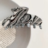 YWYHJ New French Hair Claw Acetate claw clip Grid Stripe Cream Floral Crab Hair Clip Retro Popular Hair Catches For Women Girls YWYHJ New French Hair Claw Acetate claw clip Grid Stripe Cream Floral Crab Hair Clip Retro Popular Hair Catches For Women Girls