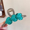 Korean Y2k Summer Large Jelly Heart Hair Claw Clips Girls Trendy Acrylic Hairpin Barrettes Washing Face Headdress Accessories