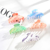 Muweordy New French Hair Claw Acrylic Claw Clip Stripe Cream Floral Crab Hair Clip Retro Popular Hair Catches for Women Girls Muweordy New French Hair Claw Acrylic Claw Clip Stripe Cream Floral Crab Hair Clip Retro Popular Hair Catches for Women Girls