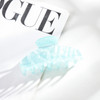 Muweordy New French Hair Claw Acrylic Claw Clip Stripe Cream Floral Crab Hair Clip Retro Popular Hair Catches for Women Girls