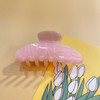 New French Romantic Multicolour Hair Claws Acrylic Claw Clip Solid Color INS Crab Hair Clip Popular Hair Catches for Girls