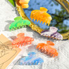 New French Hair Claw Acrylic Claw Clip Stripe Floral Crab Hair Clip Retro Popular Hair Catches Hair Accessories for Women Girls
