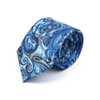 New Fashion Men's Paisley Silk Tie 7.5cm Blue Green Purple Necktie High Quality Slim Cravat Tie For Wedding Party Business Gift