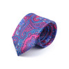 New Fashion Men's Paisley Silk Tie 7.5cm Blue Green Purple Necktie High Quality Slim Cravat Tie For Wedding Party Business Gift