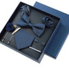 Luxury High Grade Mens Tie Set Nice Gift Box Silk Tie Necktie Set 8pcs Inside Packing Festive Present Cravat Pocket Squares