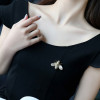 Famous Brand Design Insect Series Brooch Women Delicate Little Bee Brooches Crystal Rhinestone Pin Brooch Jewelry Gifts For Girl