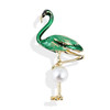 Fashion Classic Inlaid Rhinestone Flamingo Bird Brooches For Women Luxury Design Unisex Metal Animal Brooch Pins Jewelry Gifts