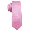 Classic Peach Pink Ties For Men Exquisite Paisley Necktie Handkerchief Cufflink Set Groom Gift Business Designer Barry.Wang 6012