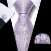 Classic Peach Pink Ties For Men Exquisite Paisley Necktie Handkerchief Cufflink Set Groom Gift Business Designer Barry.Wang 6012