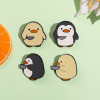 Cartoon Penguin Enamel Pin Badge Chick Knife Animal Cute Brooch Jewelry Women Lapel Backpack Gift Wholesale