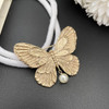 2024 Fashion Designer Brand Pearl Butterfly Brooch Hairpin Luxury Jewelry Accessories Women Trend