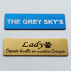 70*20MM Customizable Brooches Pin Personalized Engraved Your Text Logo Business ID Plate Steel Metal Tag Customized Name Badges