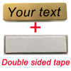 70*20MM Customizable Brooches Pin Personalized Engraved Your Text Logo Business ID Plate Steel Metal Tag Customized Name Badges