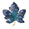 Luxury Design Blue Crystal Bouquet Brooches For Women Inlaid Rhinestone Trendy Brooch Pins Clothing Accessories Jewelry Gifts