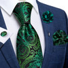 2023 New Classic Yellow Striped Plaid Silk Ties For Men Handkerchief Cufflinks Brooch Pin Wedding Accessories Men Gift Dropship