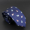 New Blue Printed Men's Tie Novelty Animal Fruit Pattern Neck Ties S lim Jacquard Woven High Quality Gravatas Accessories For Men