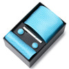 Newest design Tie Handkerchief Cufflink Set Necktie Box Wedding Accessories Striped Performance