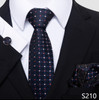 Luxurious 8 cm 100% Silk Tie Hanky Cufflink Set Necktie For Men hombre Geometric Formal Clothing Accessories Fit Party
