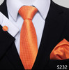 Luxurious 8 cm 100% Silk Tie Hanky Cufflink Set Necktie For Men hombre Geometric Formal Clothing Accessories Fit Party