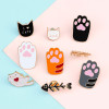 1Pcs Cute Cartoon Cat Colorful Foot Pins Acrylic Badges Brooch lapel Pin For Women Clothes On The Backpack Accessories jewelry 1Pcs Cute Cartoon Cat Colorful Foot Pins Acrylic Badges Brooch lapel Pin For Women Clothes On The Backpack Accessories jewelry