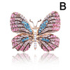 Vintage Rhinestone Butterfly Brooches Enamel Pins Crystal Flying Insect Animal Brooch Clothing Accssory Jewelry Gifts