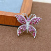 Bright Stars New S925 silver plated platinum-plated magnesium aluminum pomegranate brooch