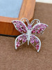 Bright Stars New S925 silver plated platinum-plated magnesium aluminum pomegranate brooch