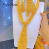 Popodion Dubai 24K Gold Plating Jewelry Necklace Earrings Bracelets Women's Jewelry Free Shipping YY10028
