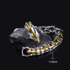 Hip Hop Punk Head Dragon Lin Bracelet Retro Exaggerated Dragon Bracelet Jewelry Men's Accessories Gifts