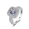 Rings for Women Set Moissanite Diamond Ring Pt950 Platinum 18K Wedding Jewelry with Pink Yellow Rings Type Main Stone Side Stone