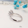 14k Yellow Gold DEF Color VVS Round Cut CVD HPHT Lab Grown Diamond Engagement Wedding Ring Classic 6 Prong Setting