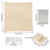 9.3In Wooden Crochet Blocking Board Reusable Handcrafted Knitting Blocking Mat Set for Knitting Granny Squares Needlework Lovers